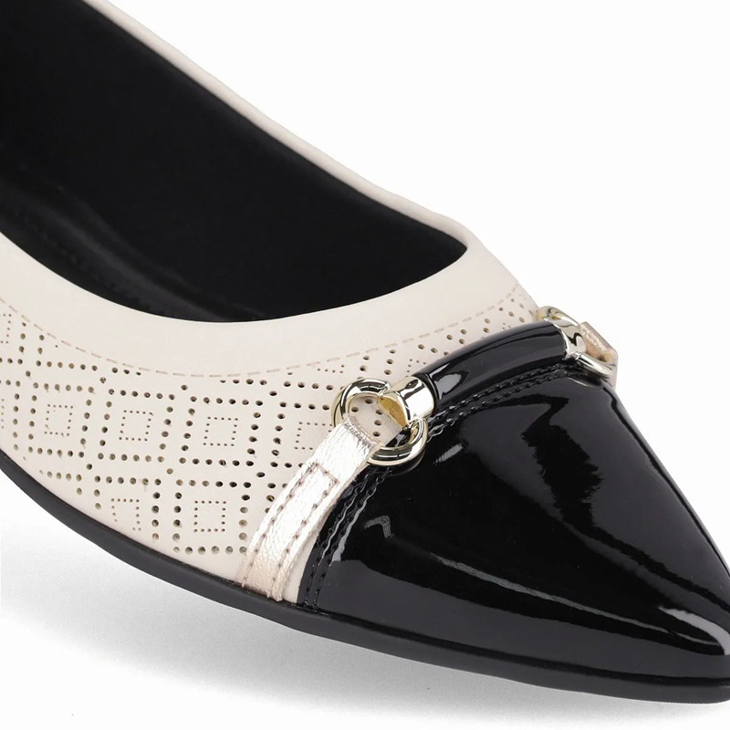 SAPATILHA PICCADILLY ANA OFF WHITE COM PRETO REF.: 274111 - Imagem 5