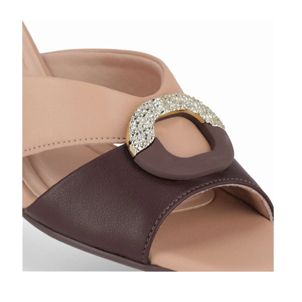 Tamanco Feminino Piccadilly Nude Cacao 543103-3