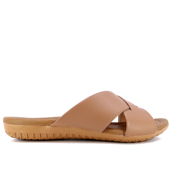 Chinelo Usaflex Rasteiro Camel