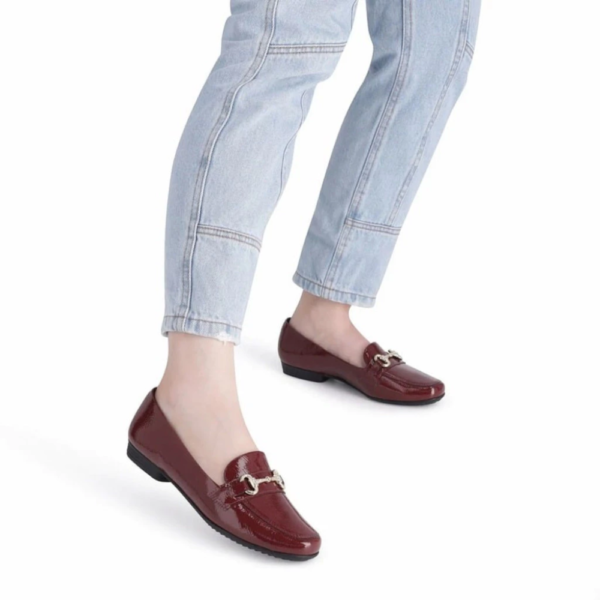 Sapatilha Loafer Feminino Piccadilly Bordô 250275-1