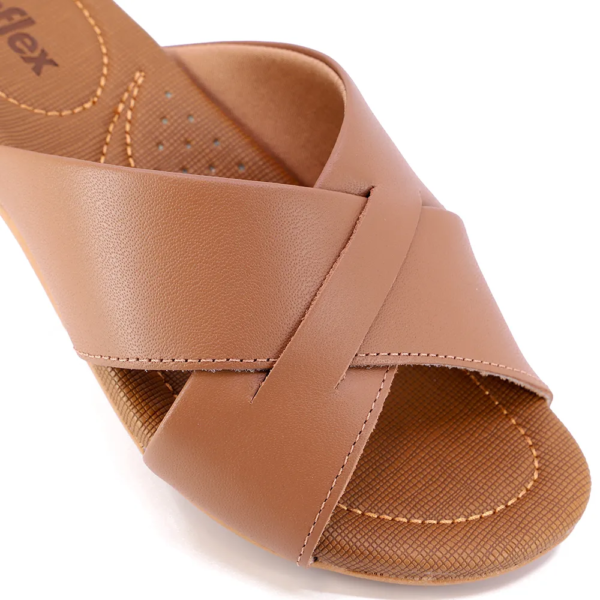 Chinelo Usaflex Rasteiro Camel