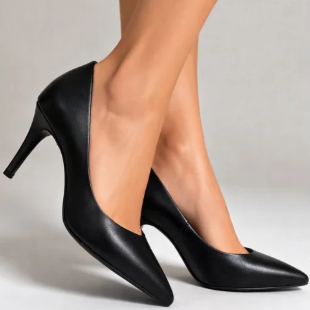Sapato Scarpin Feminino Bottero Preto Couro