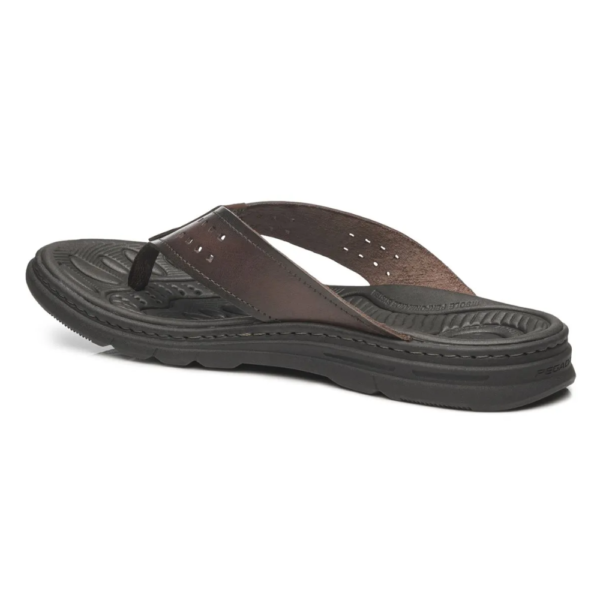 Chinelo Masculino Pegada em Couro Pinhão 134202-1