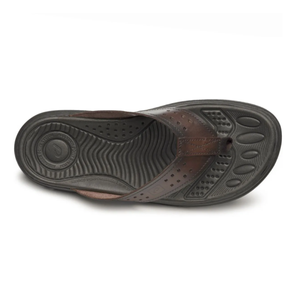 Chinelo Masculino Pegada em Couro Pinhão 134202-1