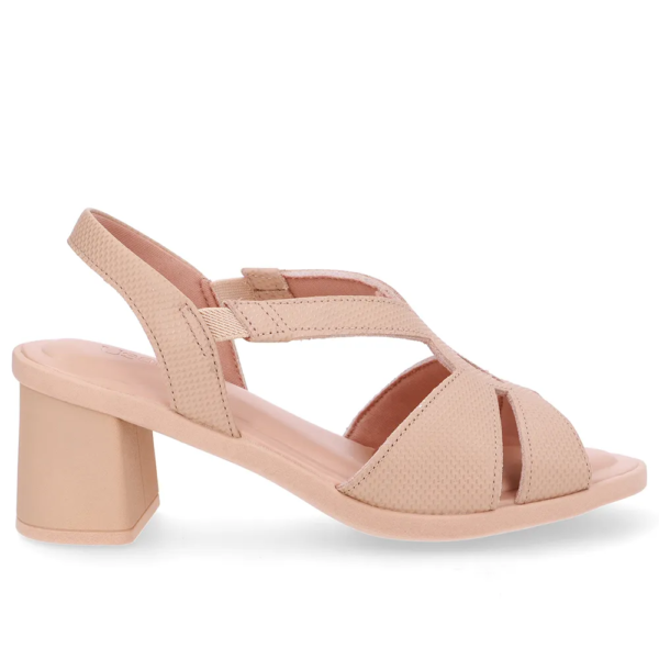 Sandália Usaflex em Couro Blush