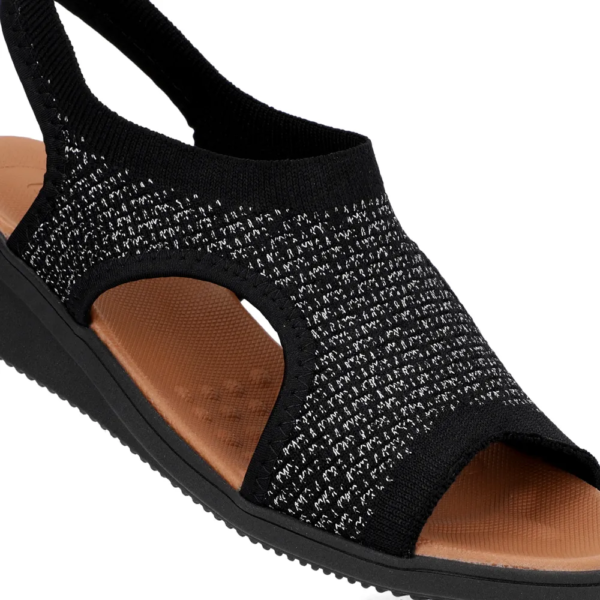 Sandália Usaflex Tricot Preto AE2035