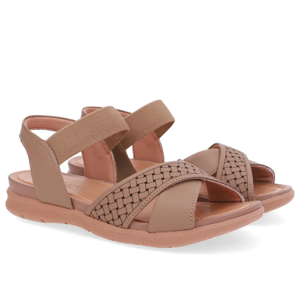Sandália Usaflex em Couro Fendi AA30015