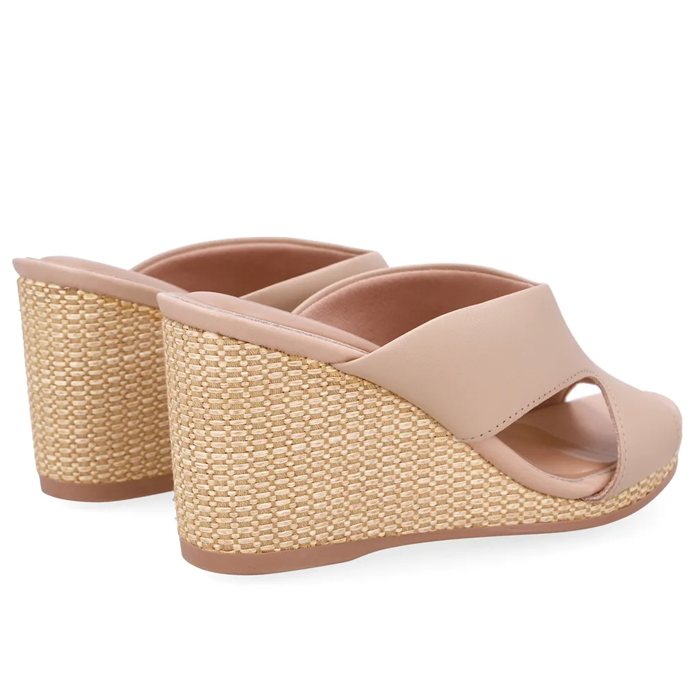 Tamanco Usaflex Em Couro Blush