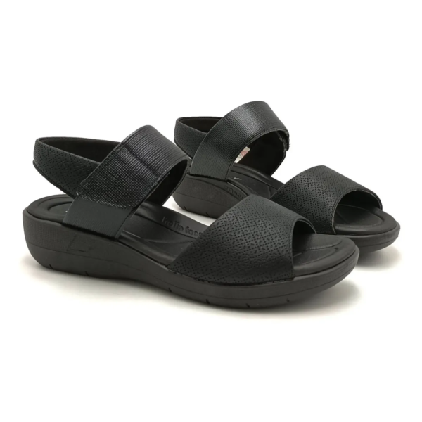 Sandália Feminina Anabela Joanete Piccadilly Preto 239016