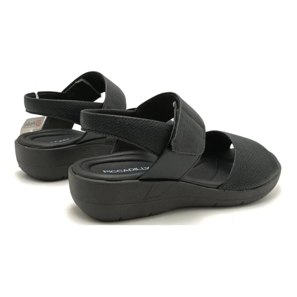 Sandália Feminina Anabela Joanete Piccadilly Preto 239016