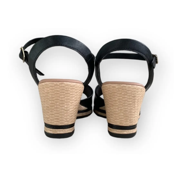 Sandália Feminina Anabela Alice Preto Piccadilly Preto 408214