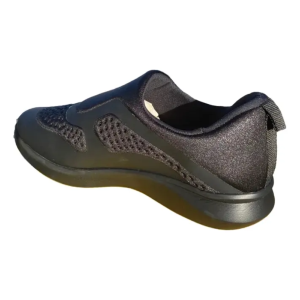 Tênis Feminino Usaflex Slip On em Elastano Preto UD03002