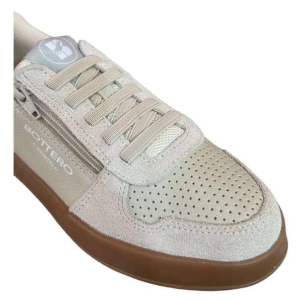 Tênis Casual Feminino Bottero em Couro Marfim 364902