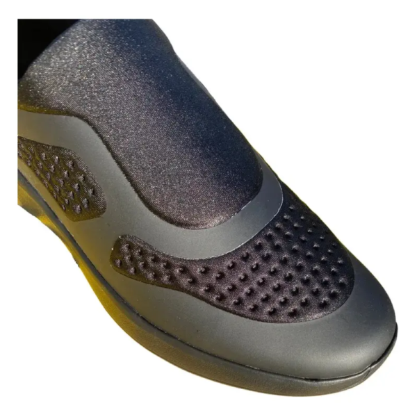 Tênis Feminino Usaflex Slip On em Elastano Preto UD03002