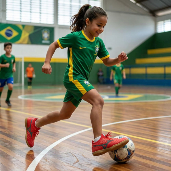 Chuteira Futsal Infantil Mizuno Vermelho 107156156