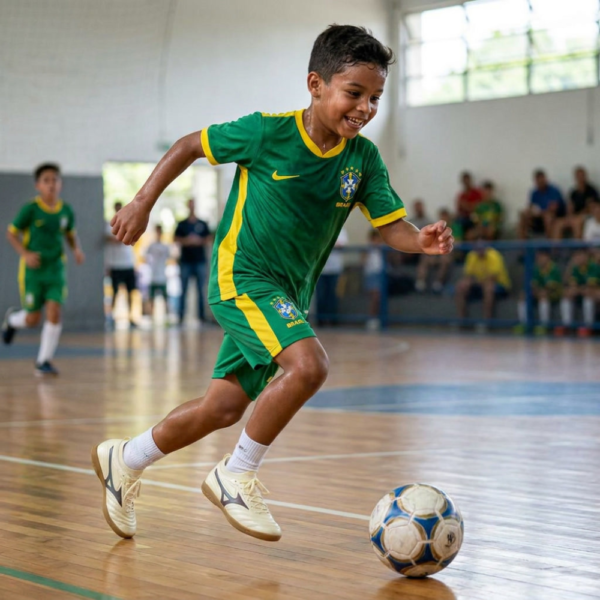 Chuteira Futsal Infantil Mizuno Amarelo 107156156