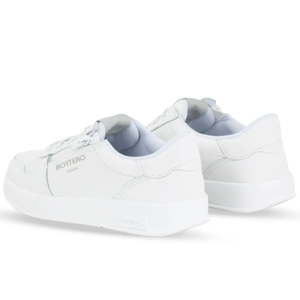 Tênis Casual Feminino Bottero em Couro Branco 364902 - Imagem 3