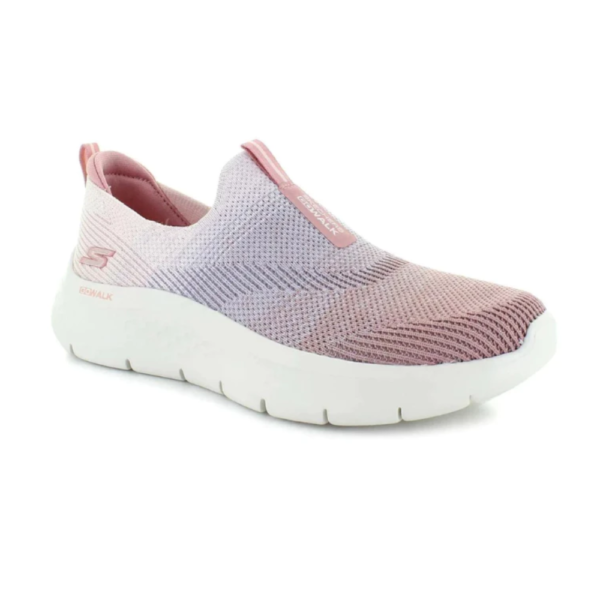 Tênis Skechers Slip on Feminino Go Walk Flex 124827 MVE Rosa