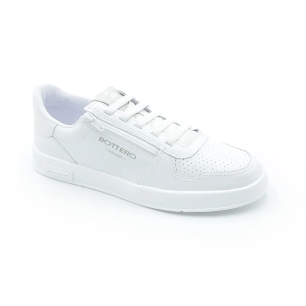 Tênis Casual Feminino Bottero em Couro Branco 364902 - Imagem 2