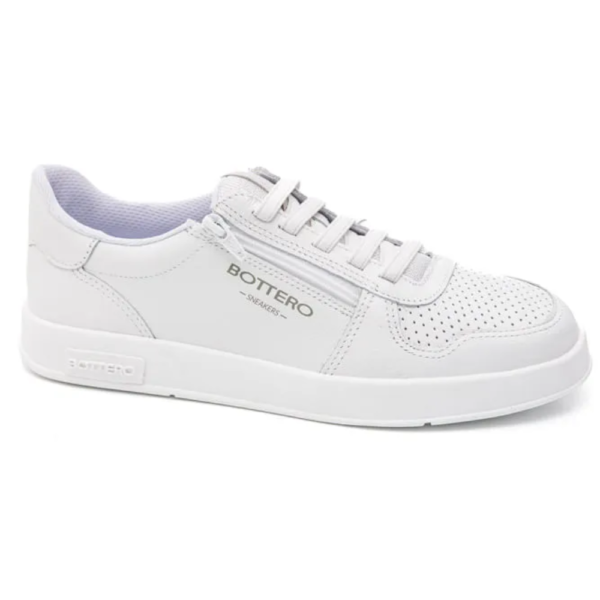 Tênis Casual Feminino Bottero em Couro Branco 364902