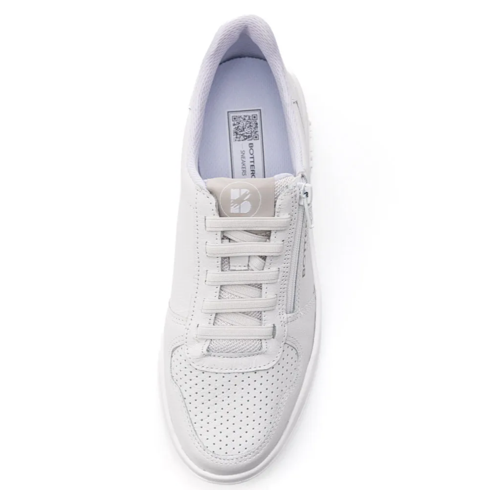 Tênis Casual Feminino Bottero em Couro Branco 364902 - Imagem 8