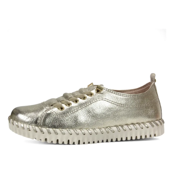 Tênis Feminino Bottero em Couro Dourado 374102