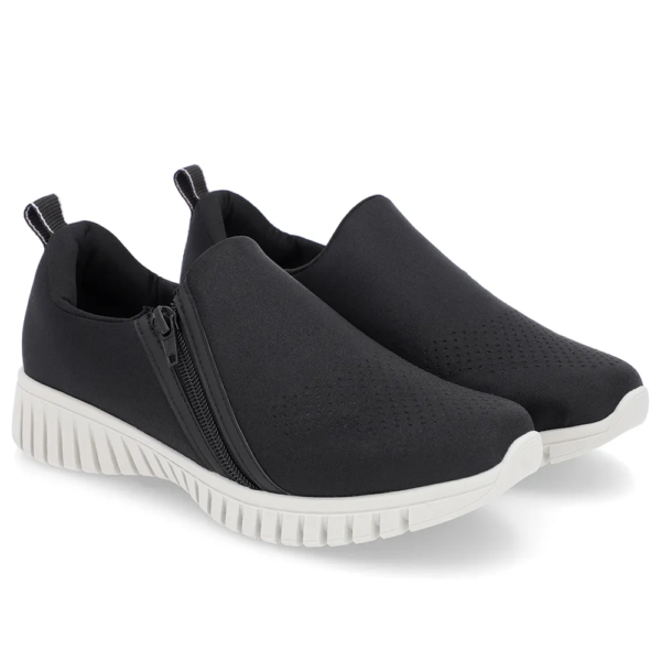 Tênis Feminino Usaflex em Elastano Preto AE22039