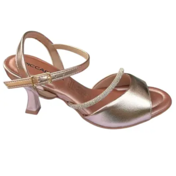 Sandália Feminina Piccadilly Alto Ouro Rose 712011