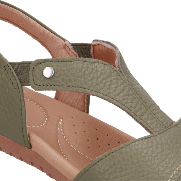 Sandália Usaflex Feminina em Couro Verde R1808