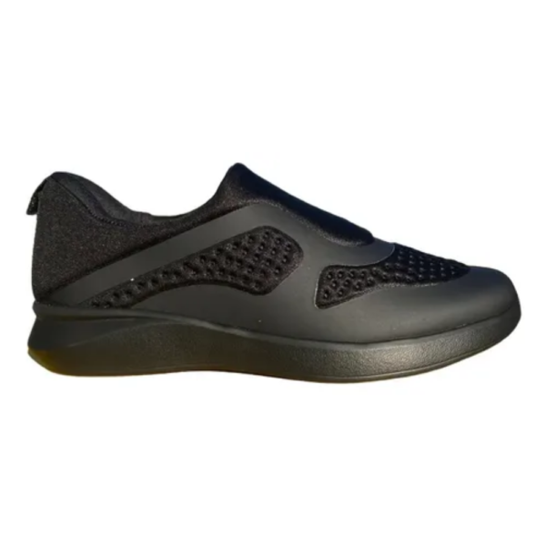 Tênis Feminino Usaflex Slip On em Elastano Preto UD03002