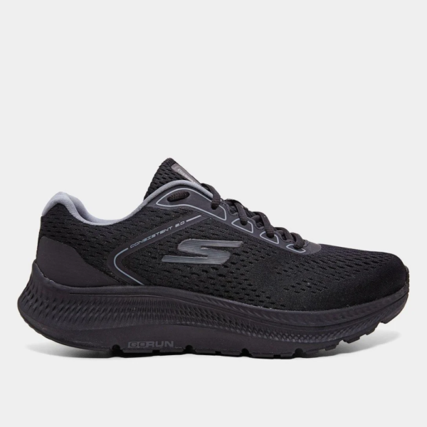 Tênis Skechers Masculino Go Run Consistent 2.0 Preto