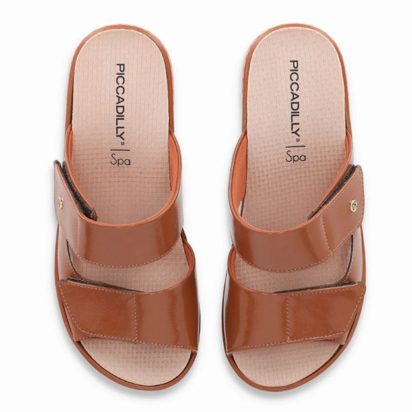 Tamanco Piccadilly Spa Ocre Vernizado 568063