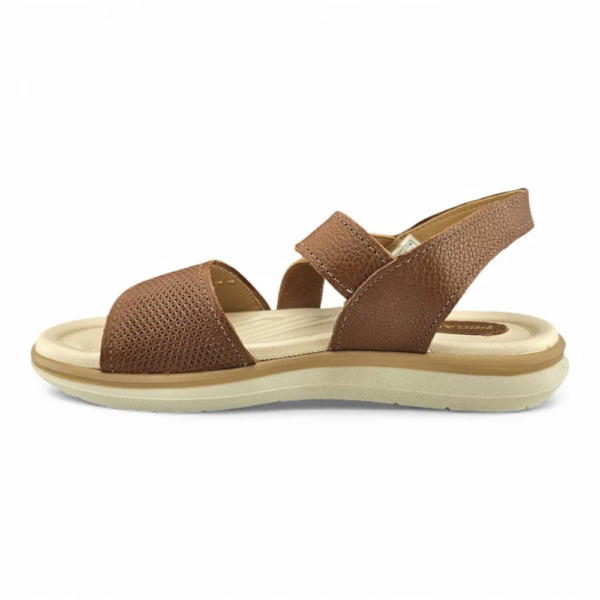 Sandália Feminina Pegada em Couro Terracota 232835-02