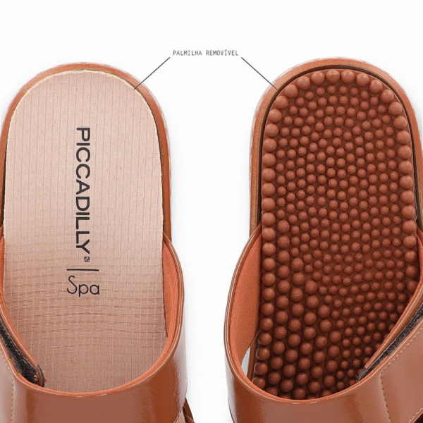 Tamanco Piccadilly Spa Ocre Vernizado 568063
