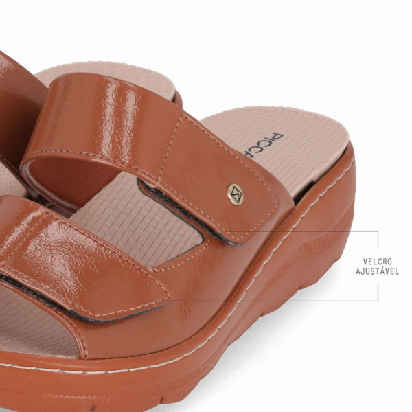 Tamanco Piccadilly Spa Ocre Vernizado 568063