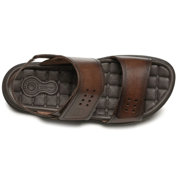 Sandália Masculina Pegada em Couro Pinhão 131288-01