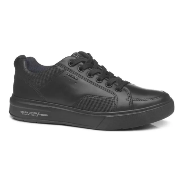 Sapatênis Masculino Pegada em Couro Preto 111902-07