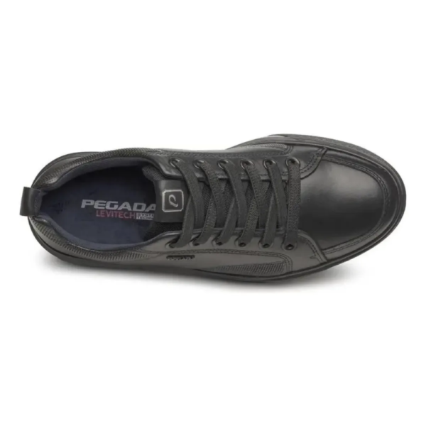 Sapatênis Masculino Pegada em Couro Preto 111902-07