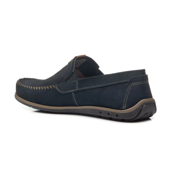 SAPATILHA DRIVE MASCULINO PEGADA EM COURO MARINHO 141603-09
