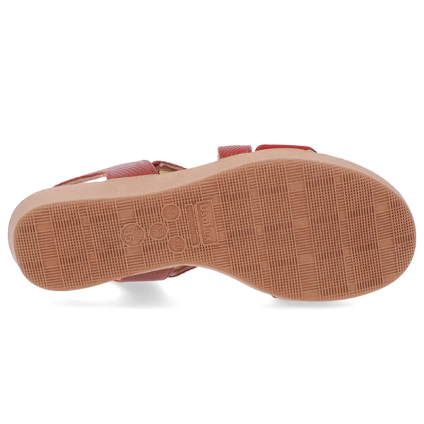 Sandália Usaflex Feminina em Couro Terracota PA04002