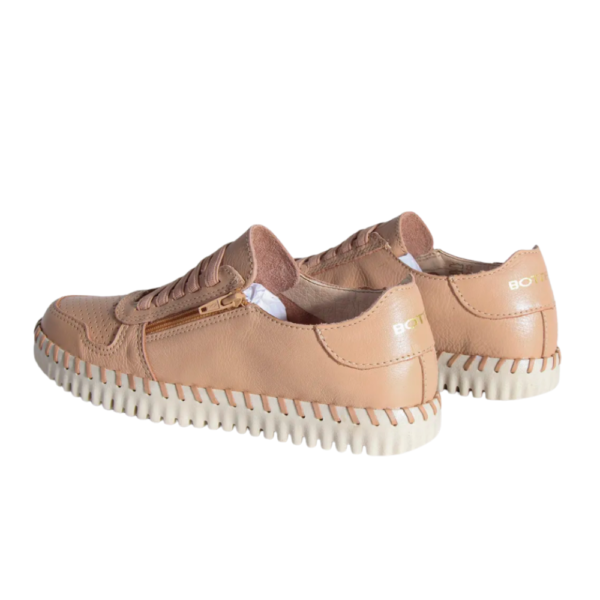 Tênis Feminino Bottero Casual em Couro Nude 374103