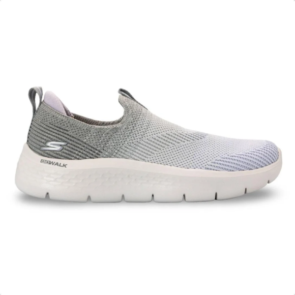 Tênis Skechers Slip on Feminino Go Walk Flex 124827BR-GYLV Cinza