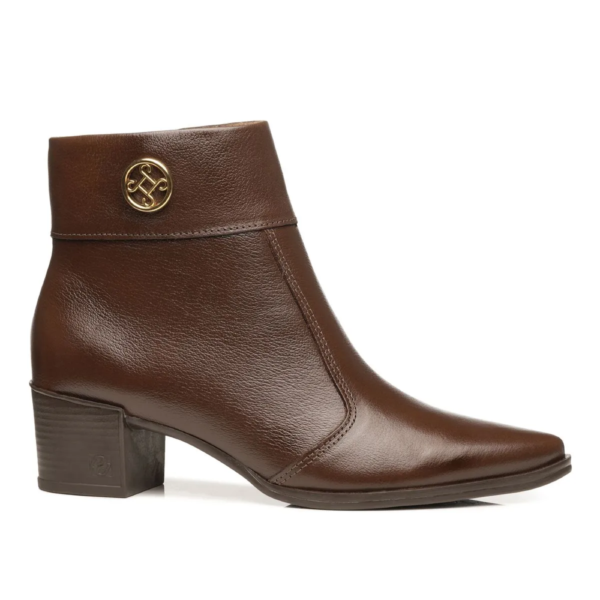 Bota Feminina Pegada em Couro Pinhão 280512-04
