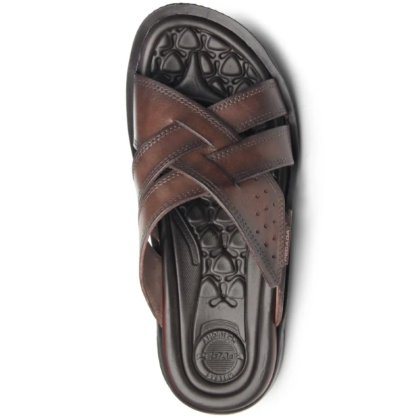 Chinelo Masculino Pegada em Couro Pinhão 133151-01