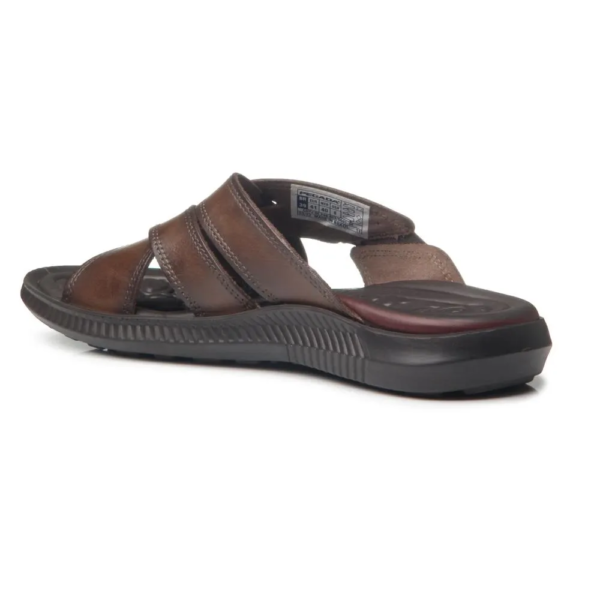 CHINELO MASCULINO PEGADA EM COURO PINHÃO 133151-01