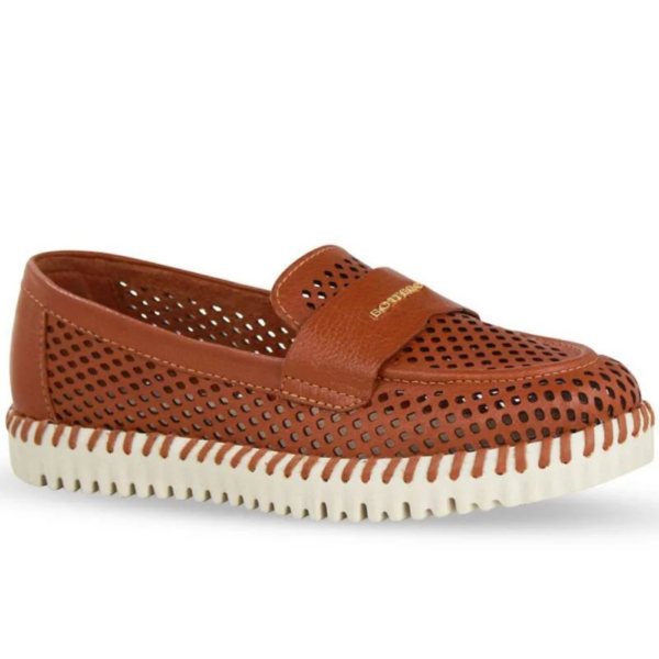 Tênis Feminino Bottero Casual em Couro Caramelo 374104