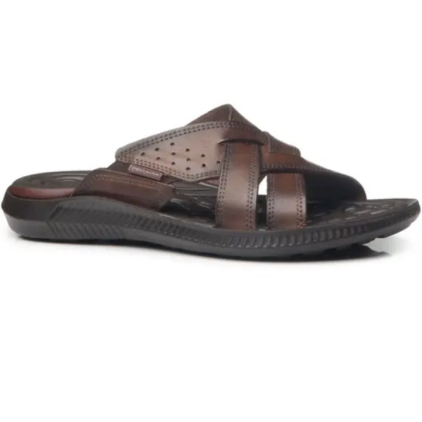CHINELO MASCULINO PEGADA EM COURO PINHÃO 133151-01