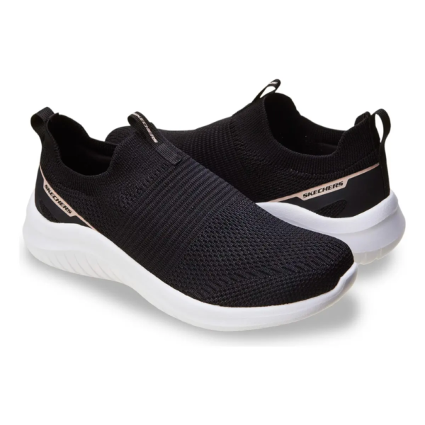 Tênis Skechers Feminino Slip on Ultra Flex 2.0 Preto 896366BR-BKRG