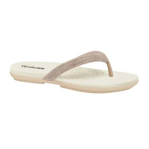 Chinelo Feminino Comfortflex Perola 2540305-0003