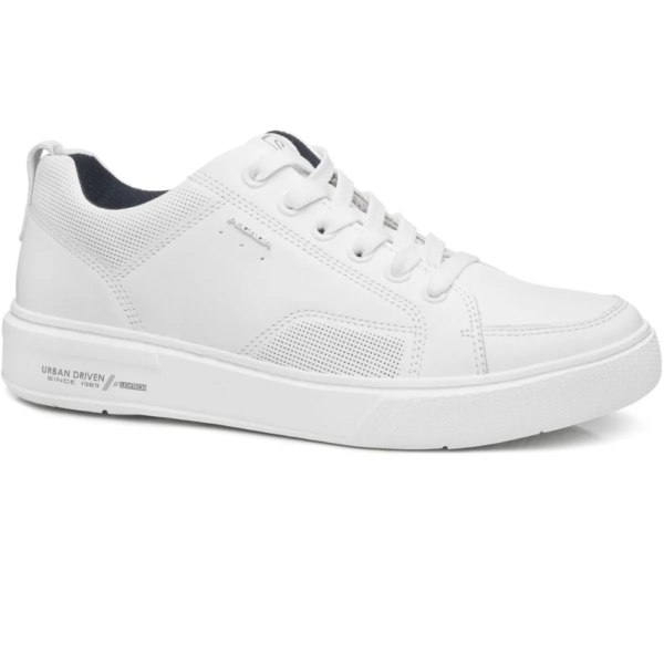 Sapatênis Masculino Pegada em Couro Branco 111902-01